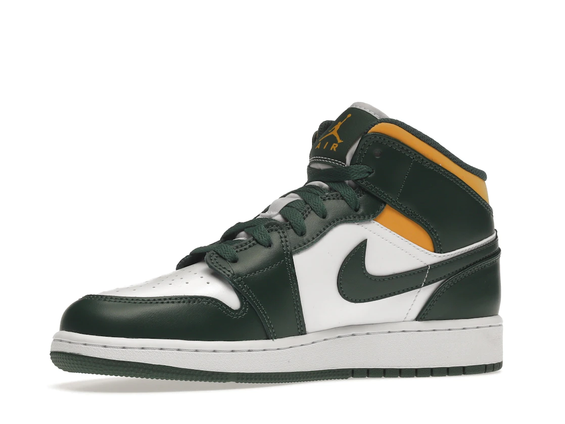 Vue 16 de Jordan 1 Mid Sonics (2021) (GS)