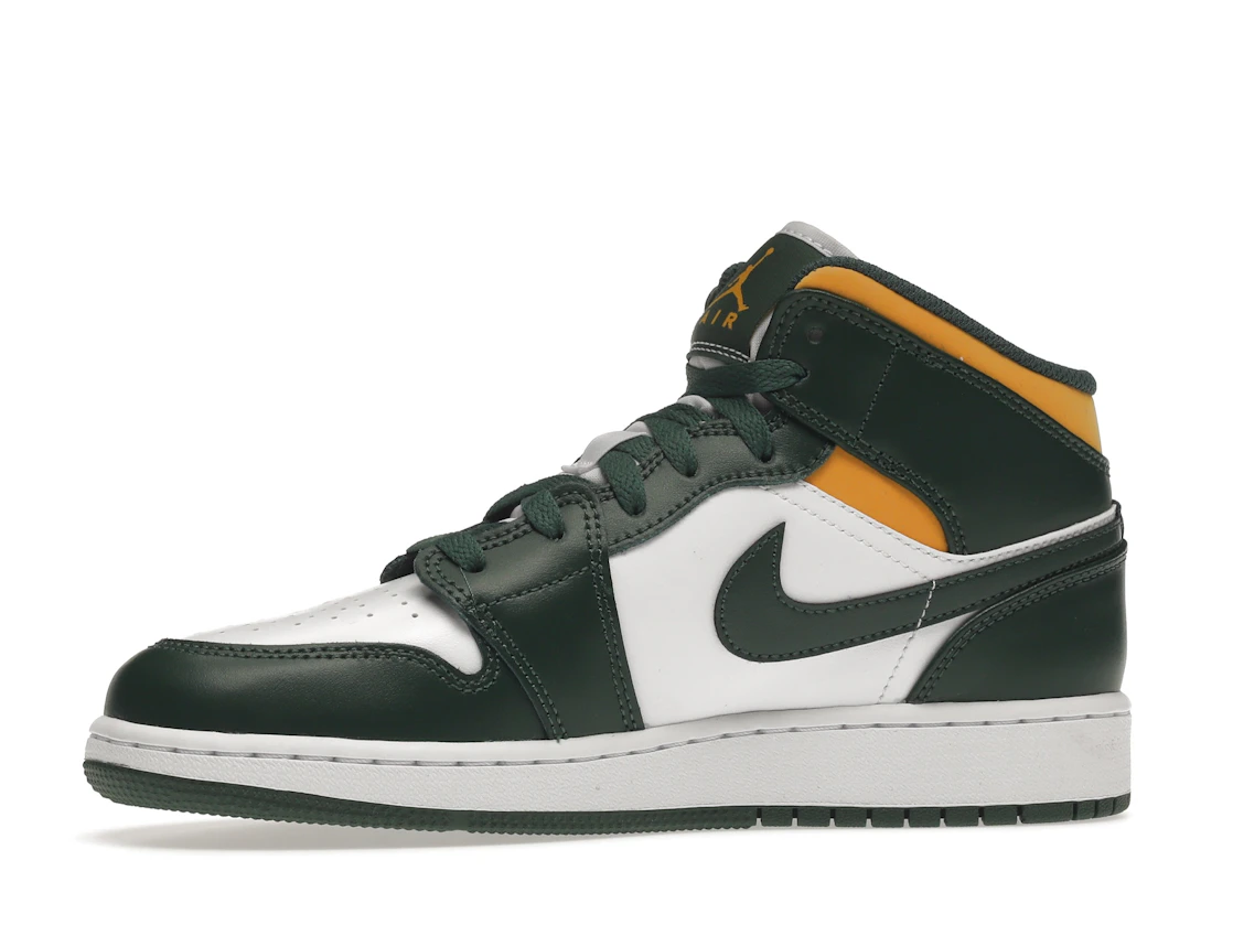 Vue 17 de Jordan 1 Mid Sonics (2021) (GS)