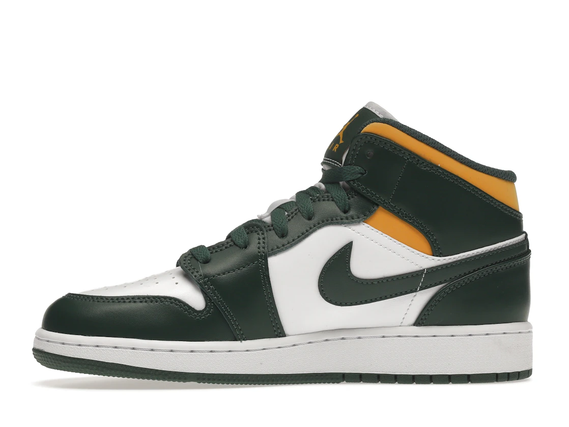 Vue 18 de Jordan 1 Mid Sonics (2021) (GS)
