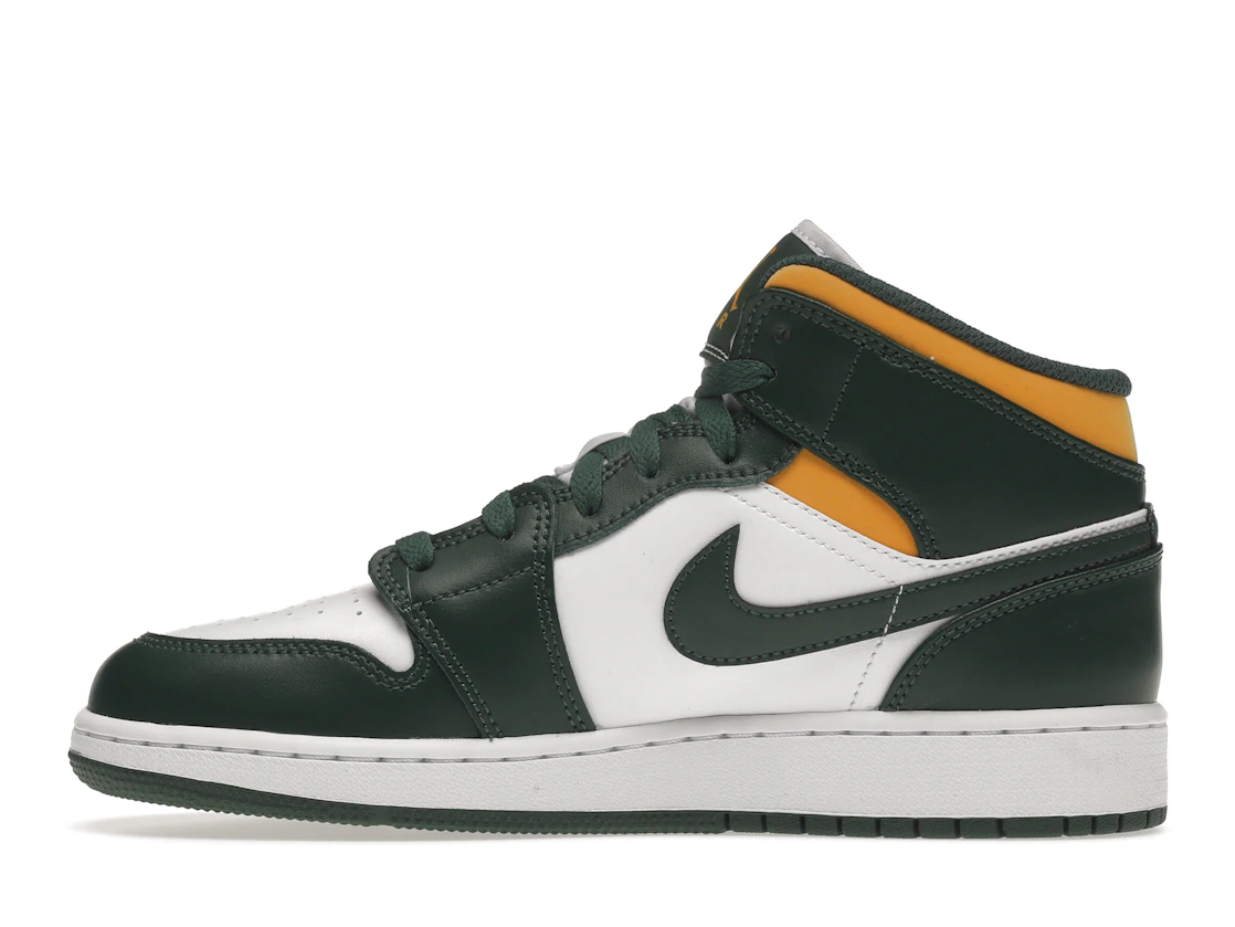 Vue 19 de Jordan 1 Mid Sonics (2021) (GS)
