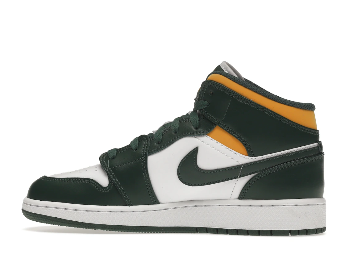 Vue 20 de Jordan 1 Mid Sonics (2021) (GS)