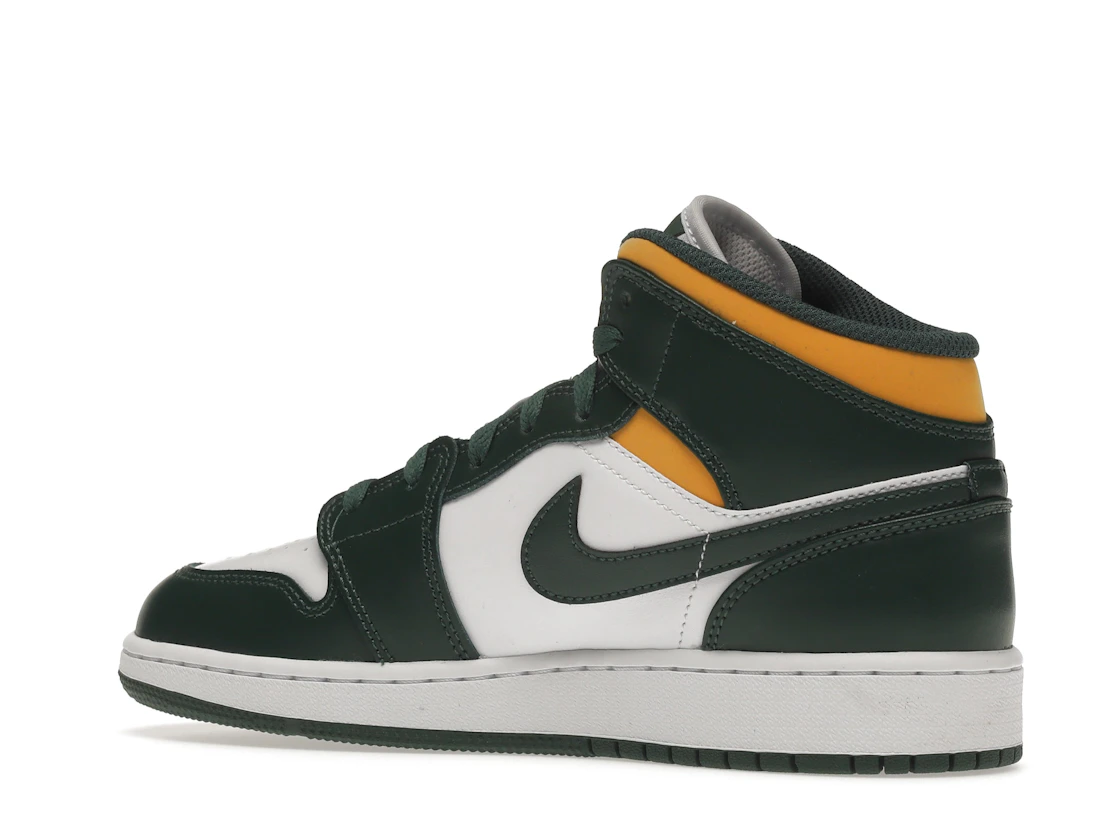 Vue 22 de Jordan 1 Mid Sonics (2021) (GS)