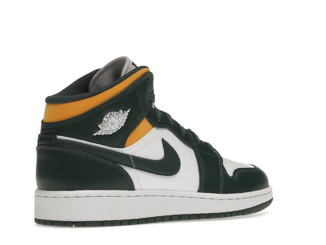 Vue 33 de Jordan 1 Mid Sonics (2021) (GS)