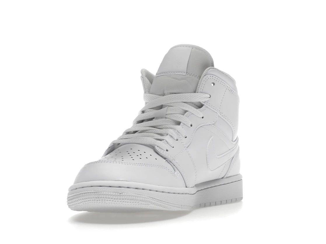 Vue 13 de Jordan 1 Mid Triple White