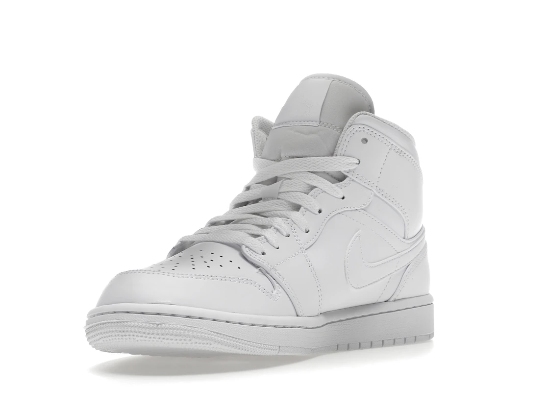 Vue 14 de Jordan 1 Mid Triple White