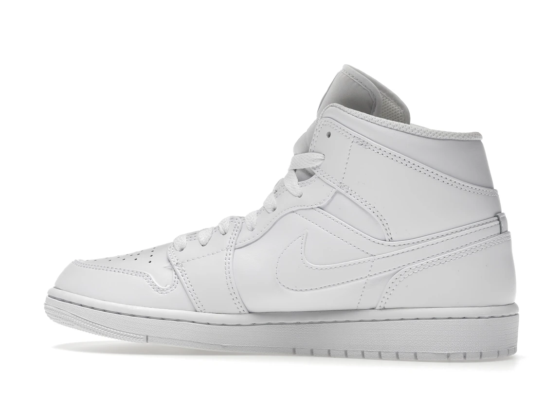 Vue 21 de Jordan 1 Mid Triple White