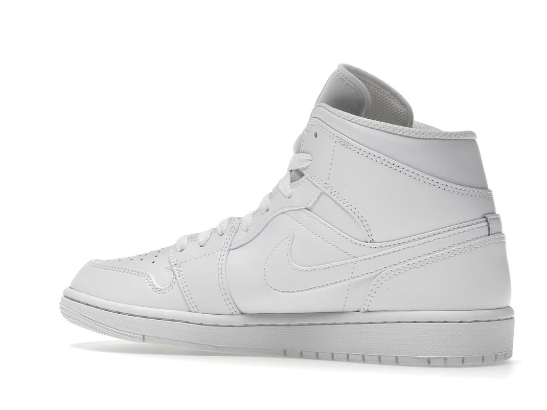 Vue 22 de Jordan 1 Mid Triple White
