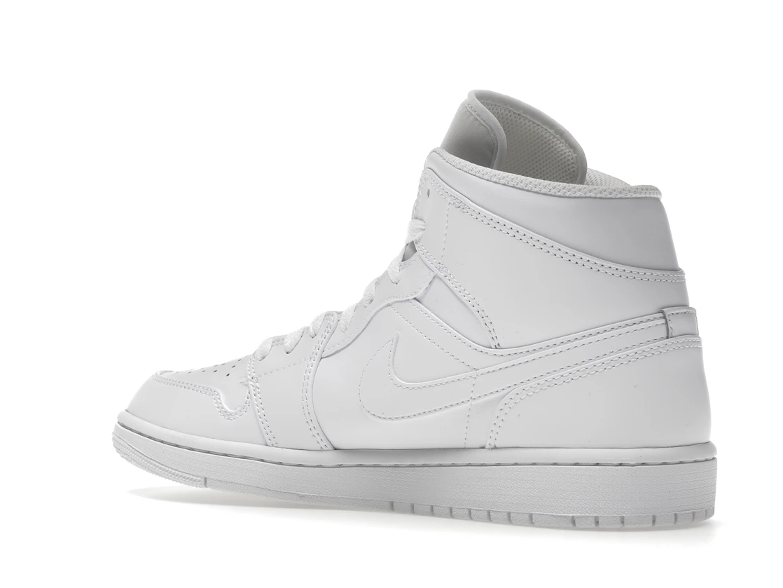 Vue 23 de Jordan 1 Mid Triple White