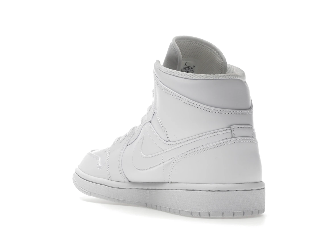Vue 25 de Jordan 1 Mid Triple White