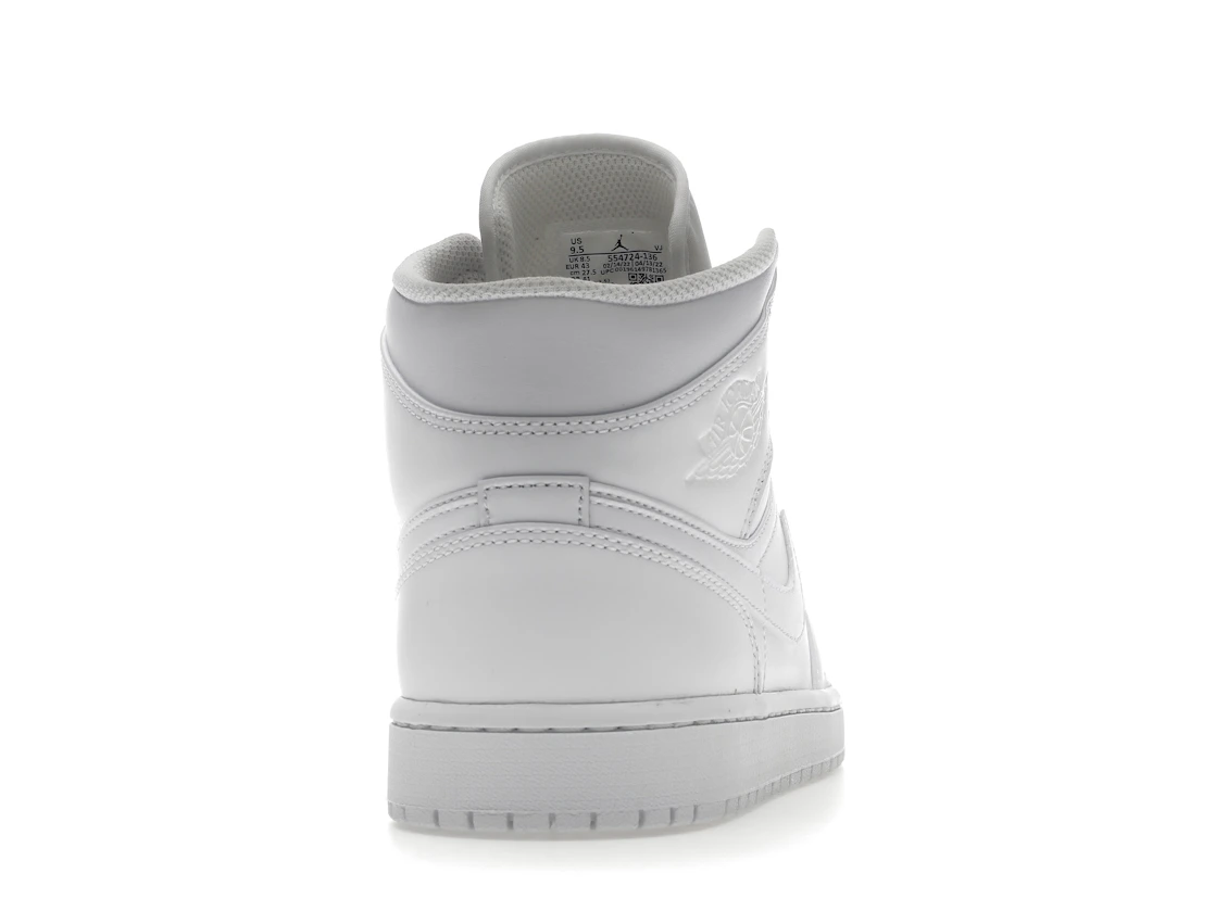 Vue 29 de Jordan 1 Mid Triple White