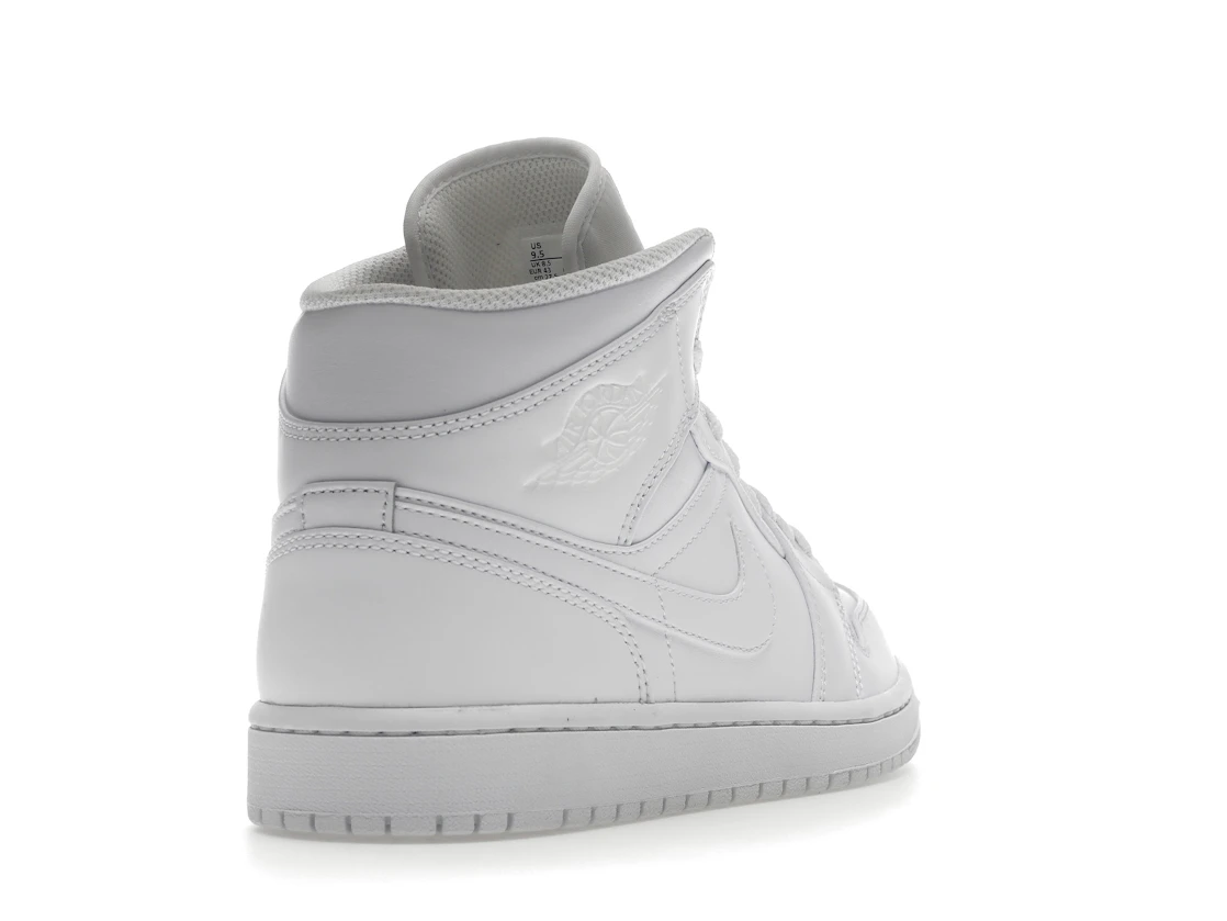Vue 31 de Jordan 1 Mid Triple White