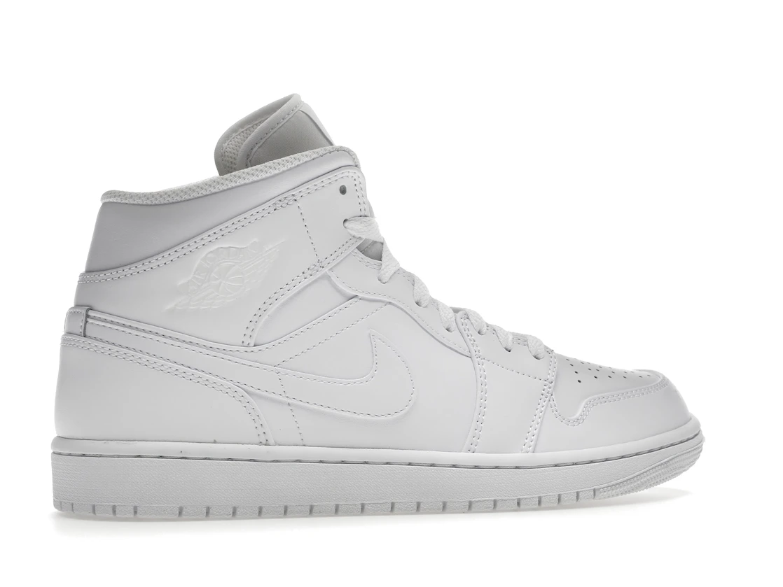 Vue 35 de Jordan 1 Mid Triple White