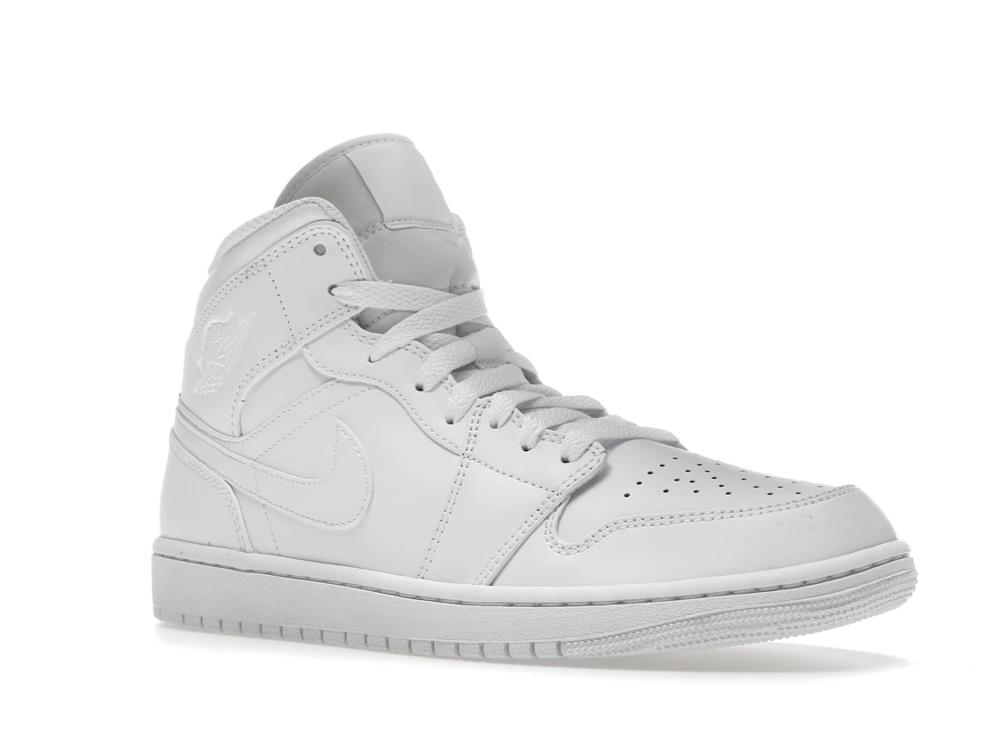 Vue 5 de Jordan 1 Mid Triple White