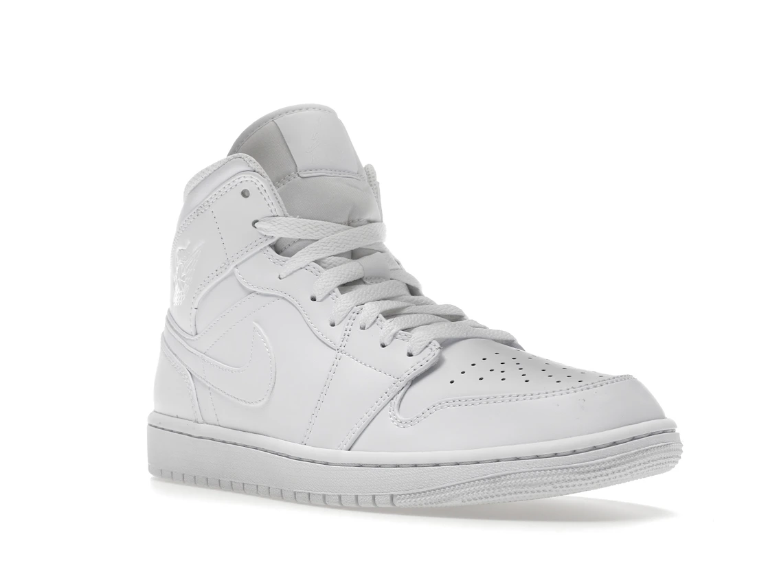 Vue 6 de Jordan 1 Mid Triple White