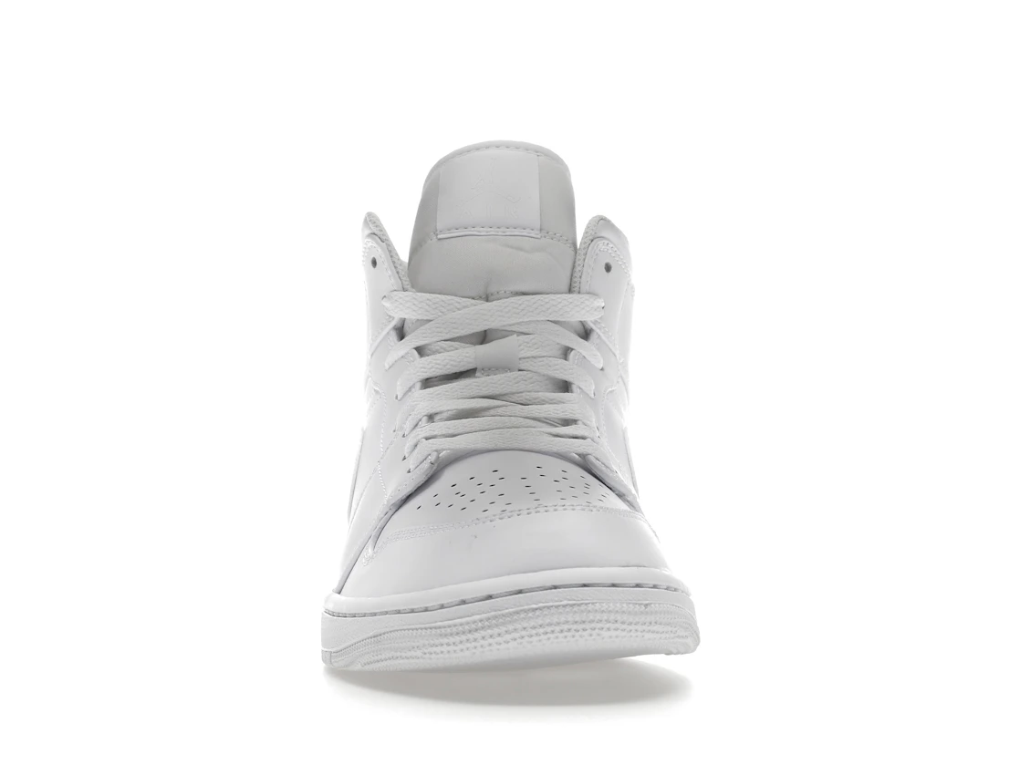 Vue 10 de Jordan 1 Mid Triple White