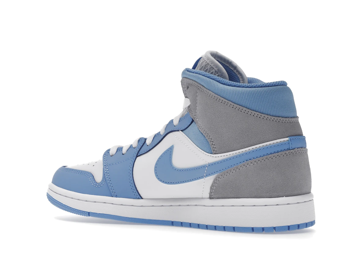 Vue 23 de Jordan 1 Mid University Blue Grey