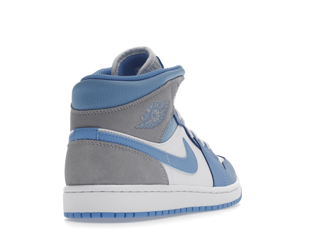Vue 31 de Jordan 1 Mid University Blue Grey