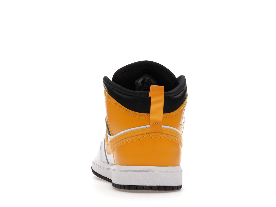 Vue 27 de Jordan 1 Mid University Gold (PS)