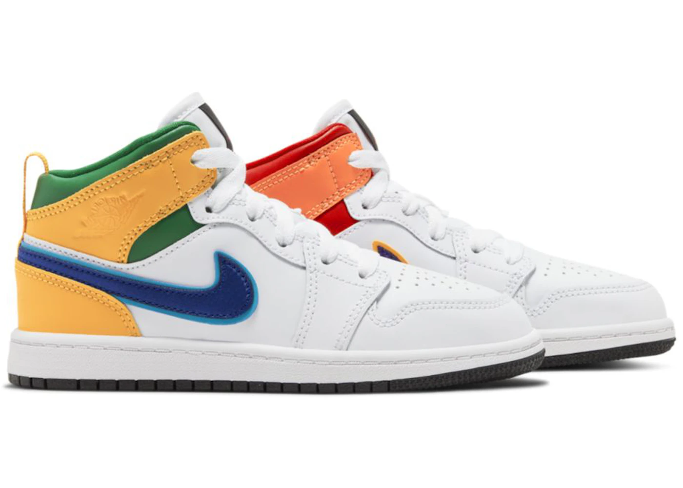 Jordan 1 Mid White Court Purple Teal (PS)