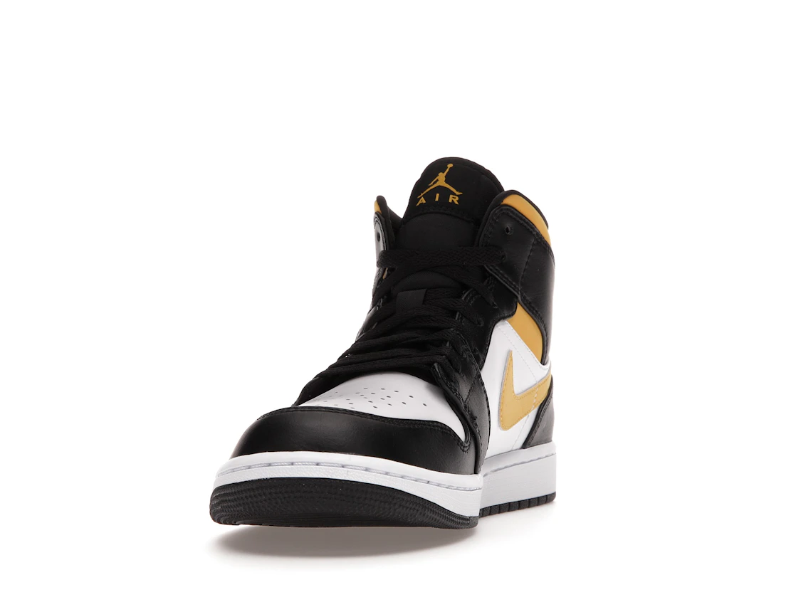 Vue 12 de Jordan 1 Mid White Pollen Black
