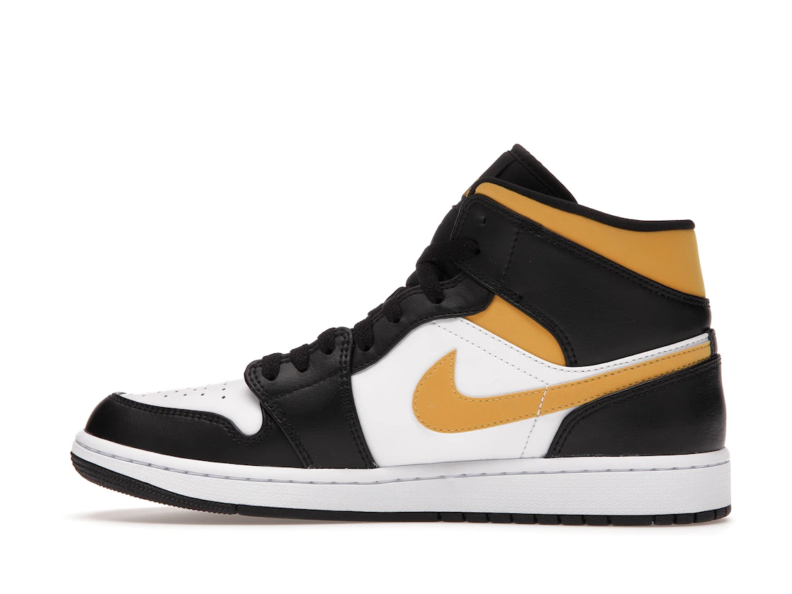 Vue 20 de Jordan 1 Mid White Pollen Black
