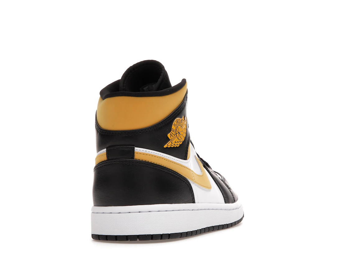 Vue 30 de Jordan 1 Mid White Pollen Black