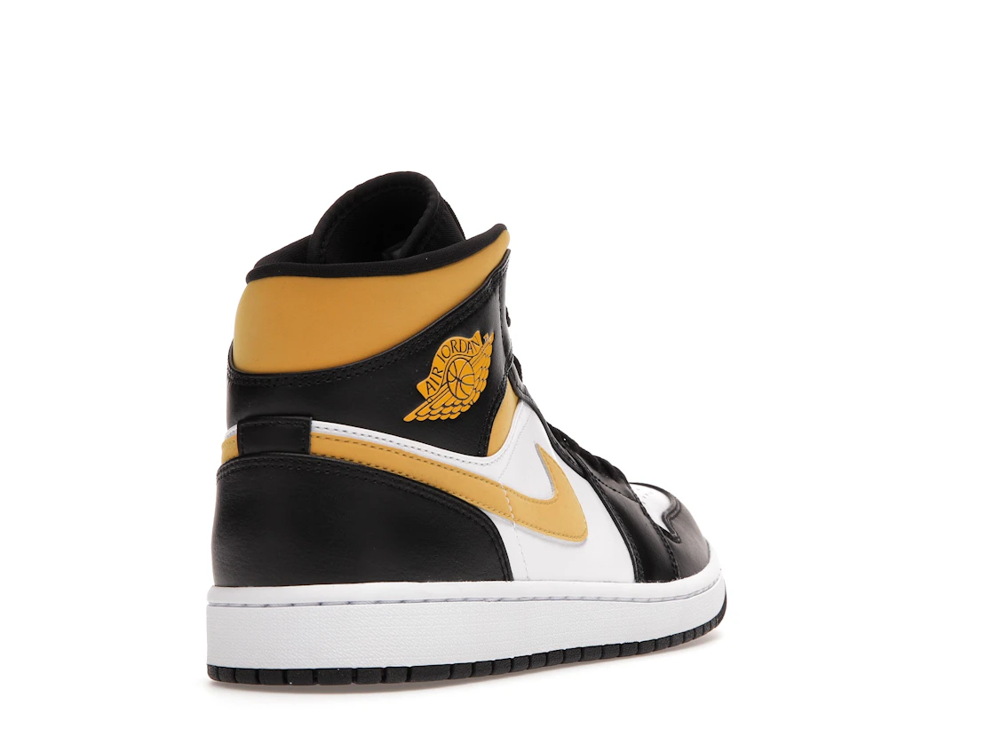 Vue 31 de Jordan 1 Mid White Pollen Black