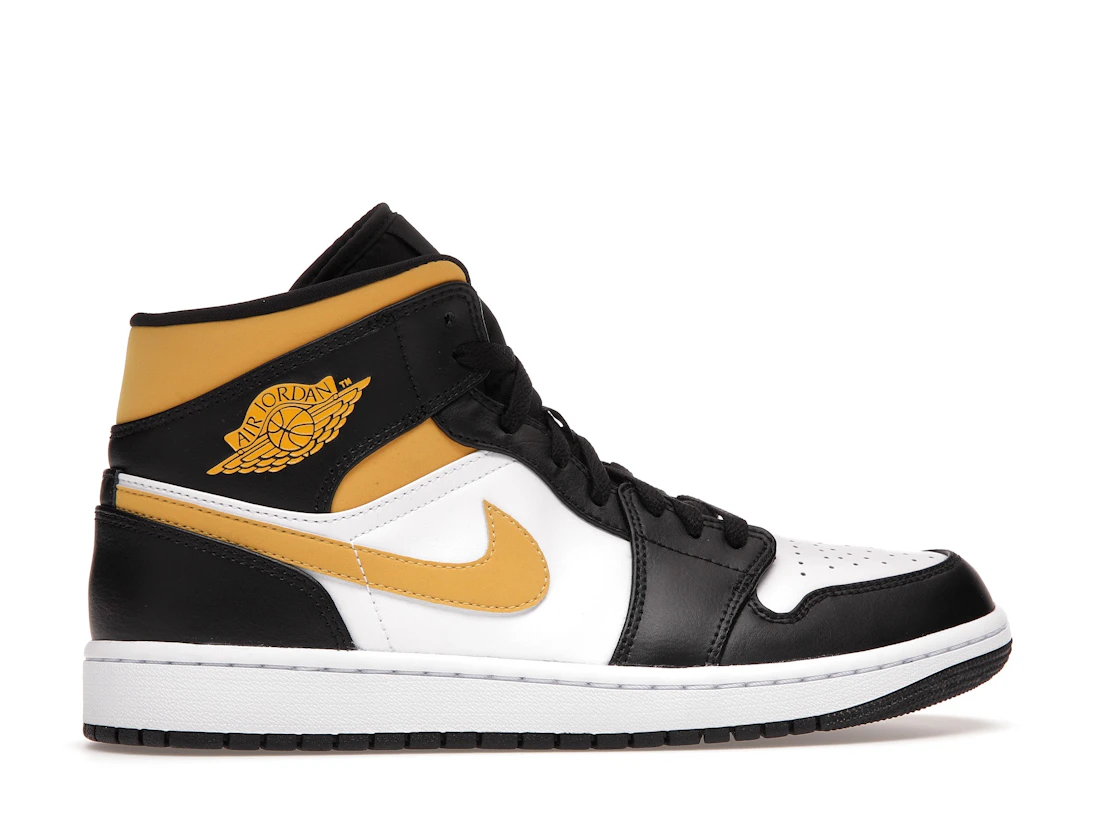 Vue 36 de Jordan 1 Mid White Pollen Black