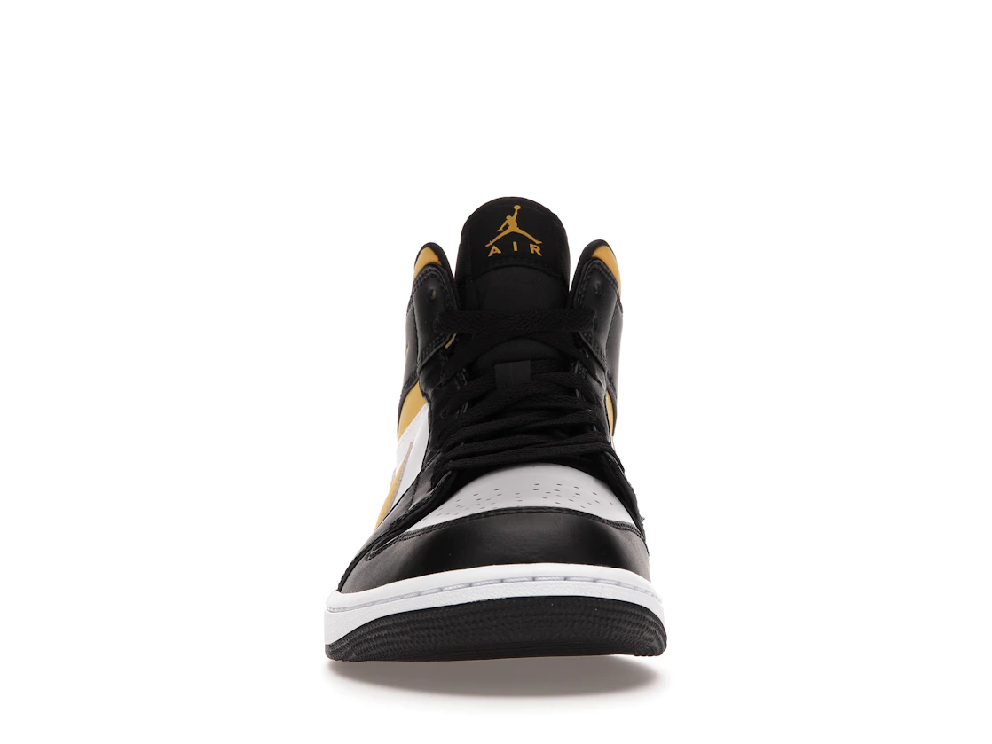 Vue 10 de Jordan 1 Mid White Pollen Black