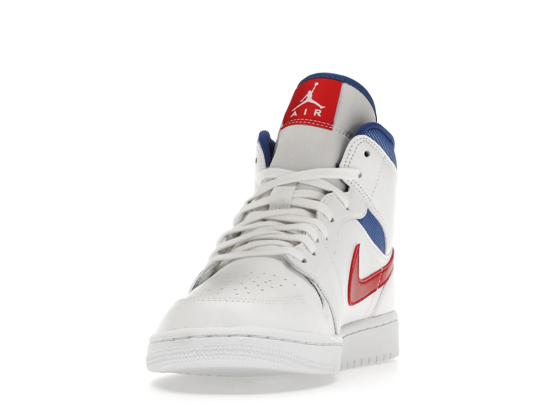 Vue 12 de Jordan 1 Mid White Red Royal 