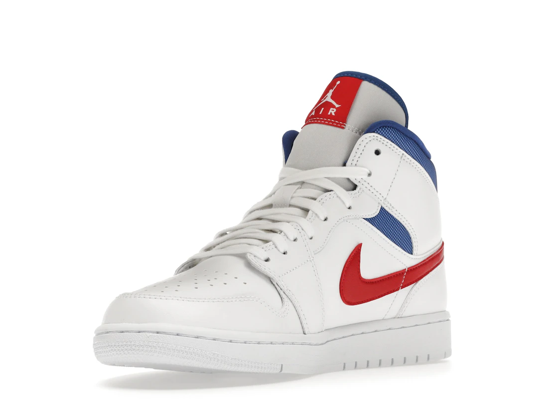 Vue 14 de Jordan 1 Mid White Red Royal 