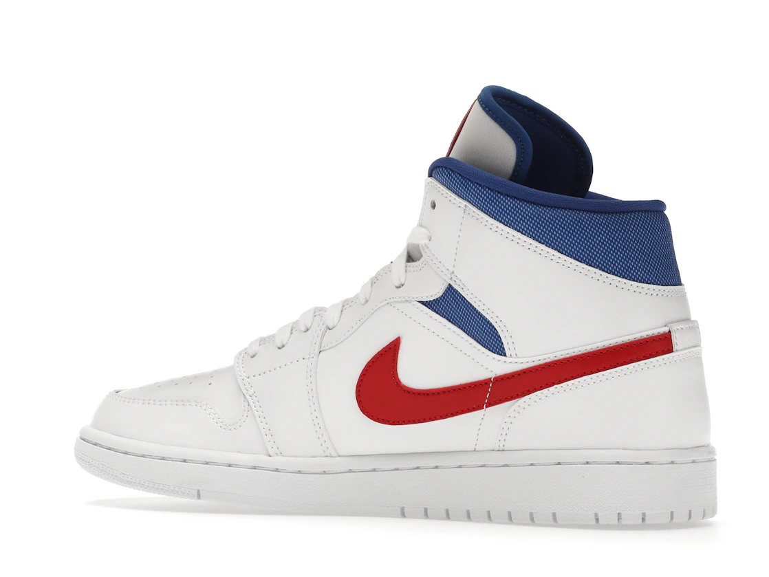 Vue 22 de Jordan 1 Mid White Red Royal 