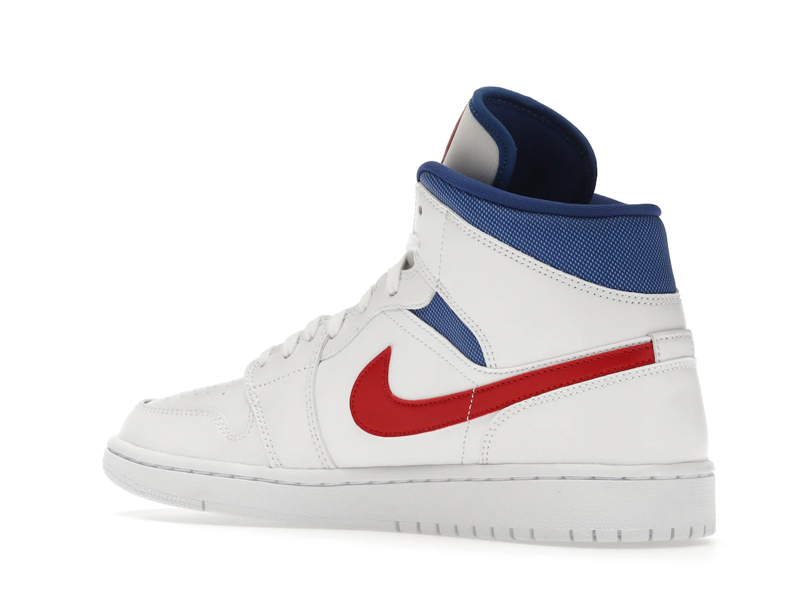 Vue 23 de Jordan 1 Mid White Red Royal 