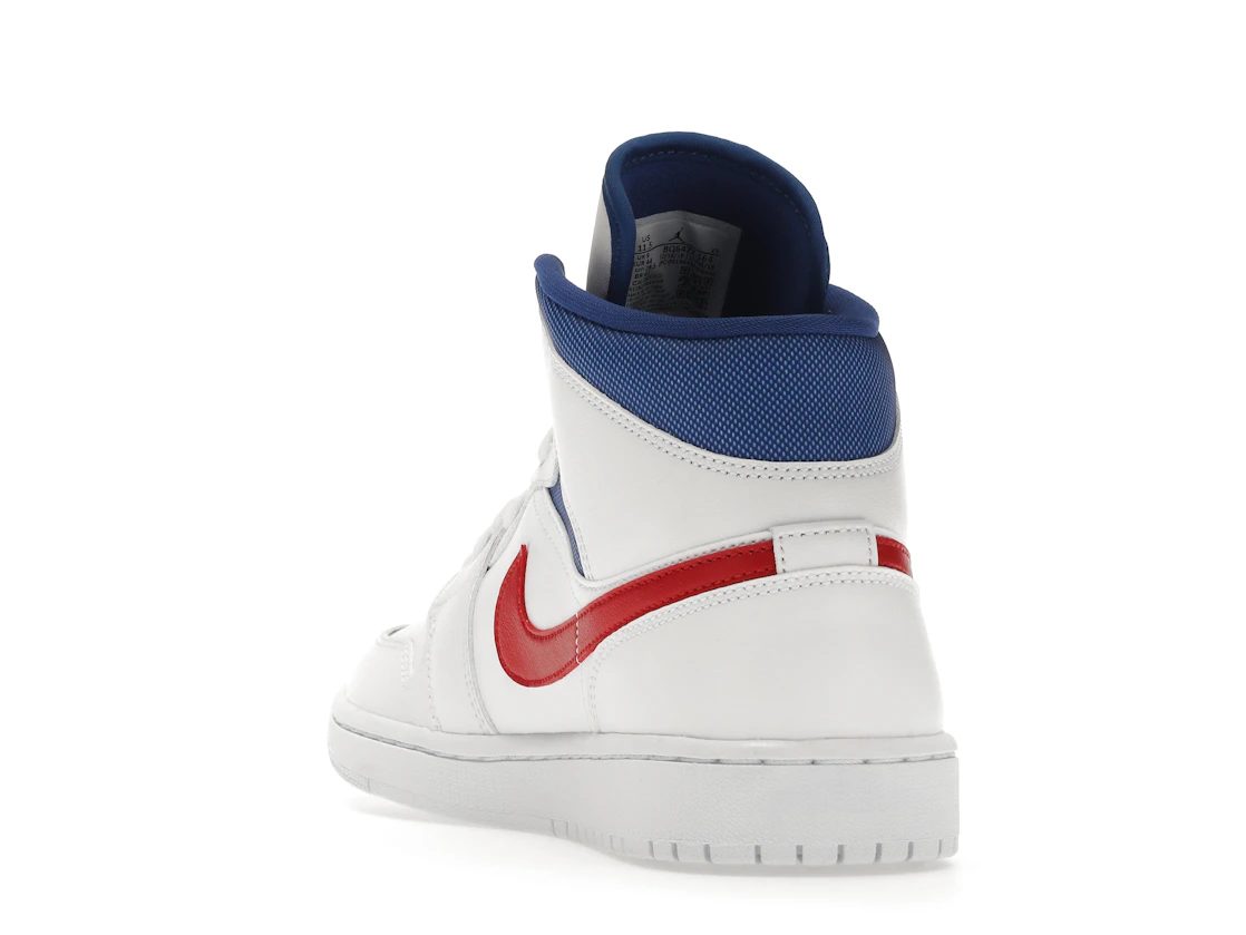 Vue 26 de Jordan 1 Mid White Red Royal 