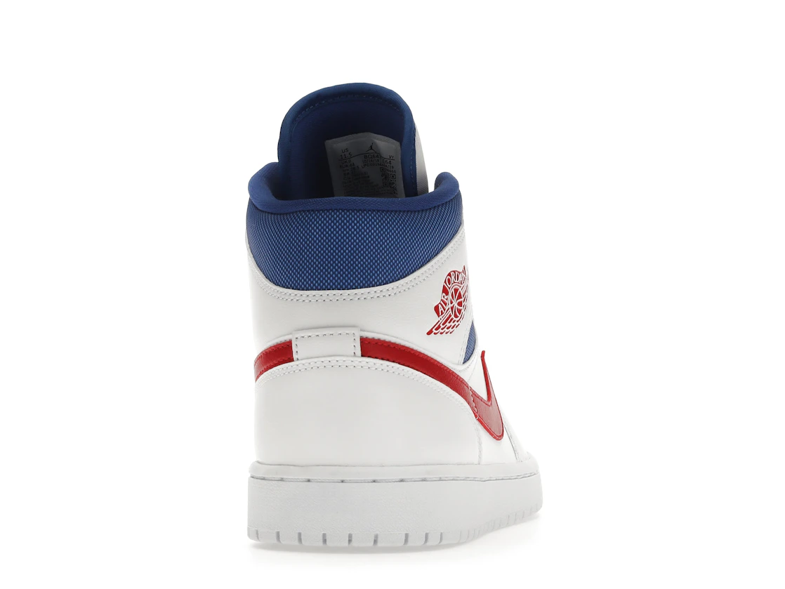 Vue 29 de Jordan 1 Mid White Red Royal 