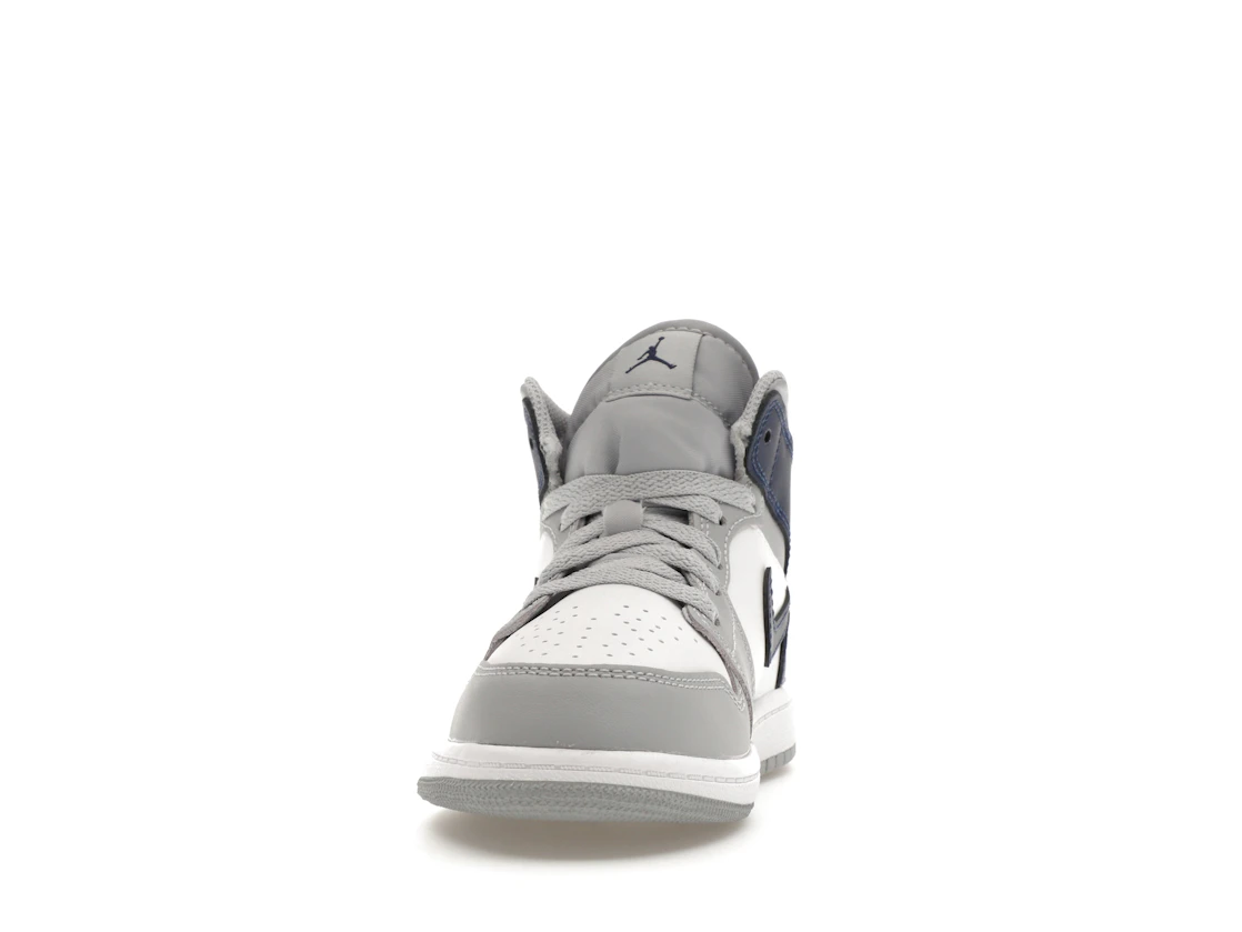 Vue 11 de Jordan 1 Mid Wolf Grey Midnight Navy (PS)