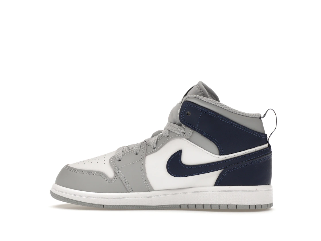 Vue 20 de Jordan 1 Mid Wolf Grey Midnight Navy (PS)