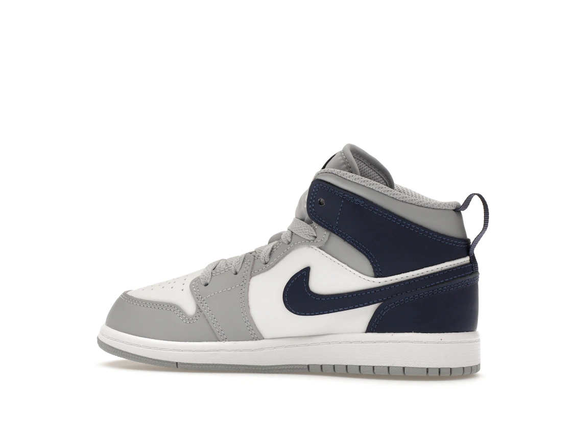 Vue 21 de Jordan 1 Mid Wolf Grey Midnight Navy (PS)