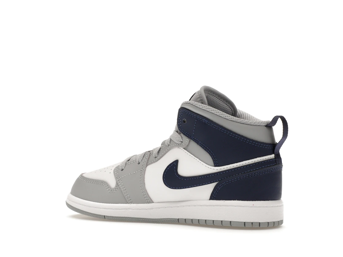 Vue 22 de Jordan 1 Mid Wolf Grey Midnight Navy (PS)
