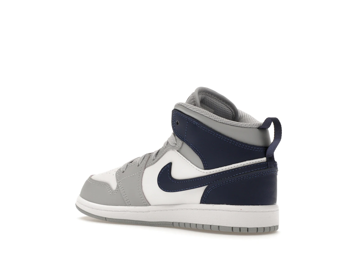 Vue 23 de Jordan 1 Mid Wolf Grey Midnight Navy (PS)