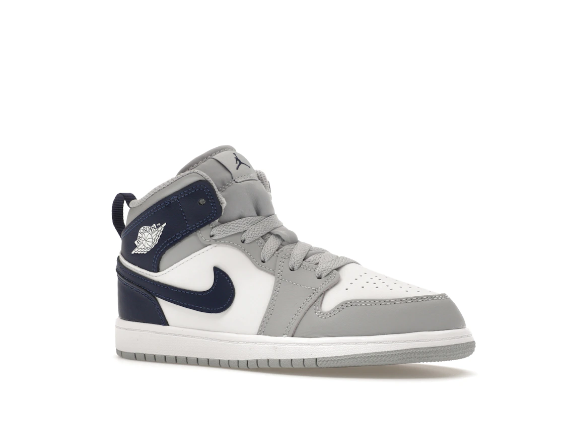 Vue 4 de Jordan 1 Mid Wolf Grey Midnight Navy (PS)
