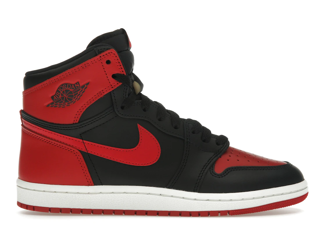 Vue 1 de Jordan 1 Retro High '85 OG Bred (2025)