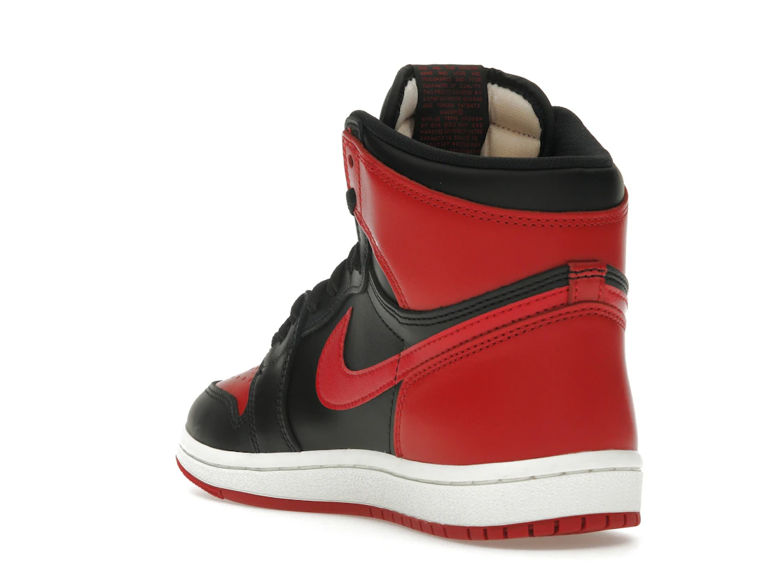 Vue 25 de Jordan 1 Retro High '85 OG Bred (2025)