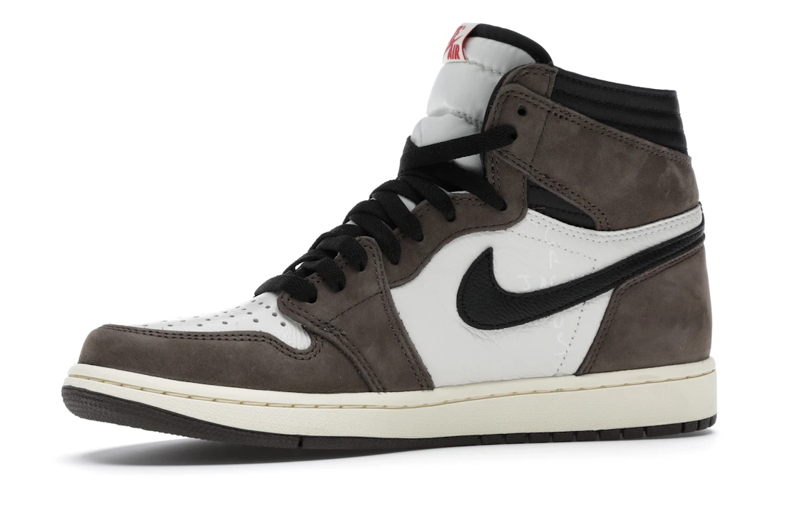 Vue 17 de Jordan 1 Retro High OG SP Travis Scott Mocha