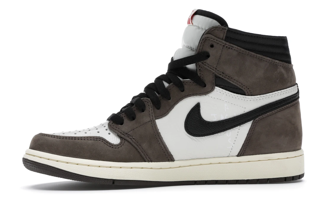 Vue 18 de Jordan 1 Retro High OG SP Travis Scott Mocha