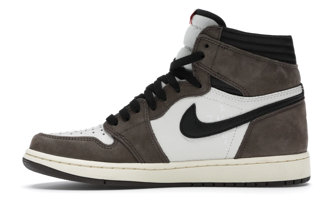 Vue 19 de Jordan 1 Retro High OG SP Travis Scott Mocha