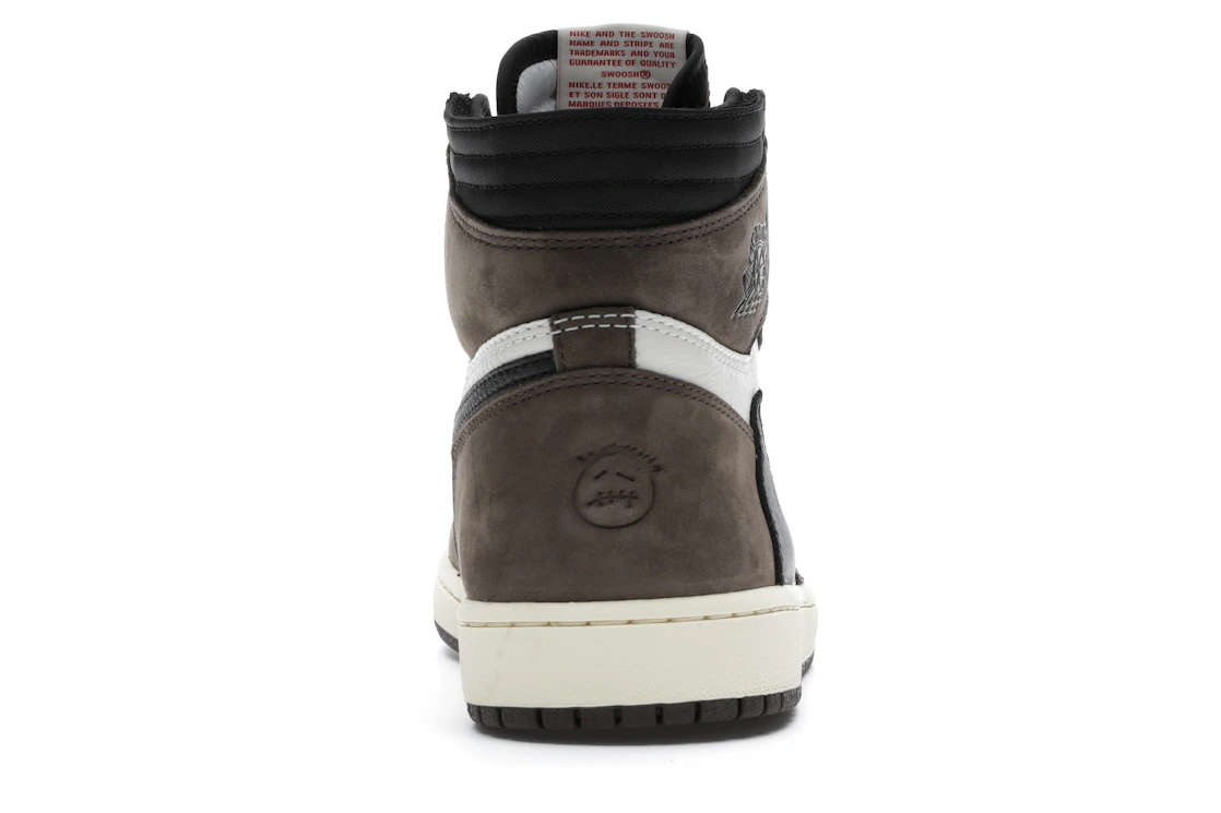 Vue 28 de Jordan 1 Retro High OG SP Travis Scott Mocha