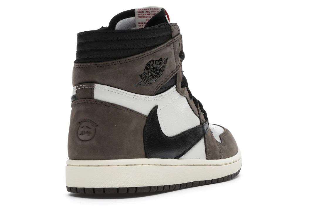Vue 31 de Jordan 1 Retro High OG SP Travis Scott Mocha