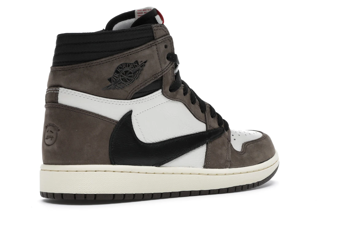 Vue 33 de Jordan 1 Retro High OG SP Travis Scott Mocha