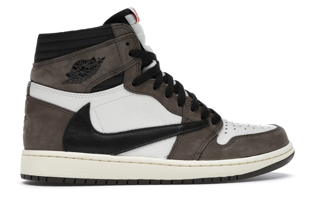 Vue 36 de Jordan 1 Retro High OG SP Travis Scott Mocha